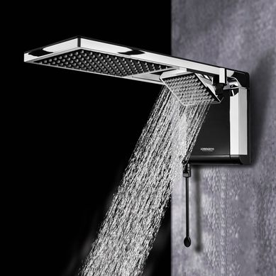 Chuveiro Acqua Duo 220V 7800W Preto e Cromado
