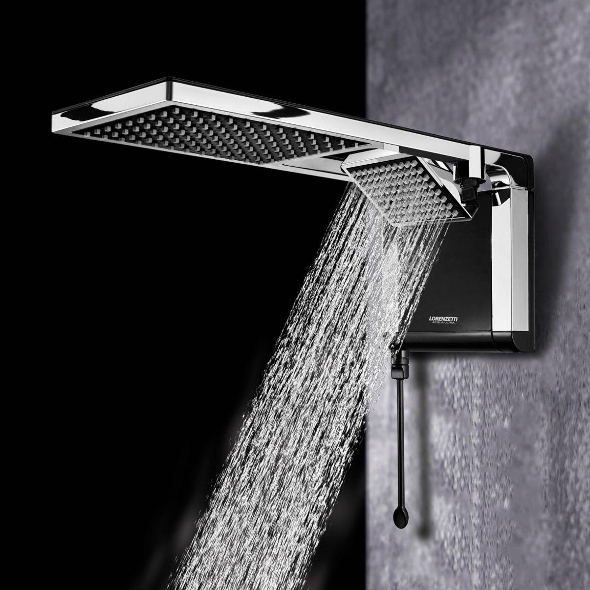 Chuveiro Acqua Duo 220V 7800W Preto e Cromado Lorenzetti, marca Lorenzetti - Foto Principal