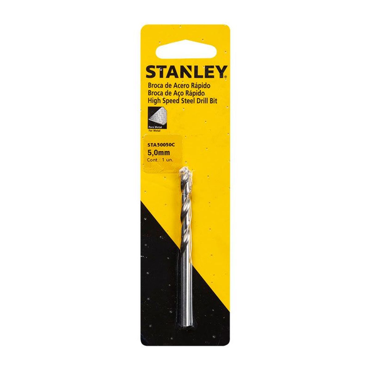 Broca em Aço Rápido 5,0mm x 82mm Stanley, marca BLACK+DECKER - Foto 2