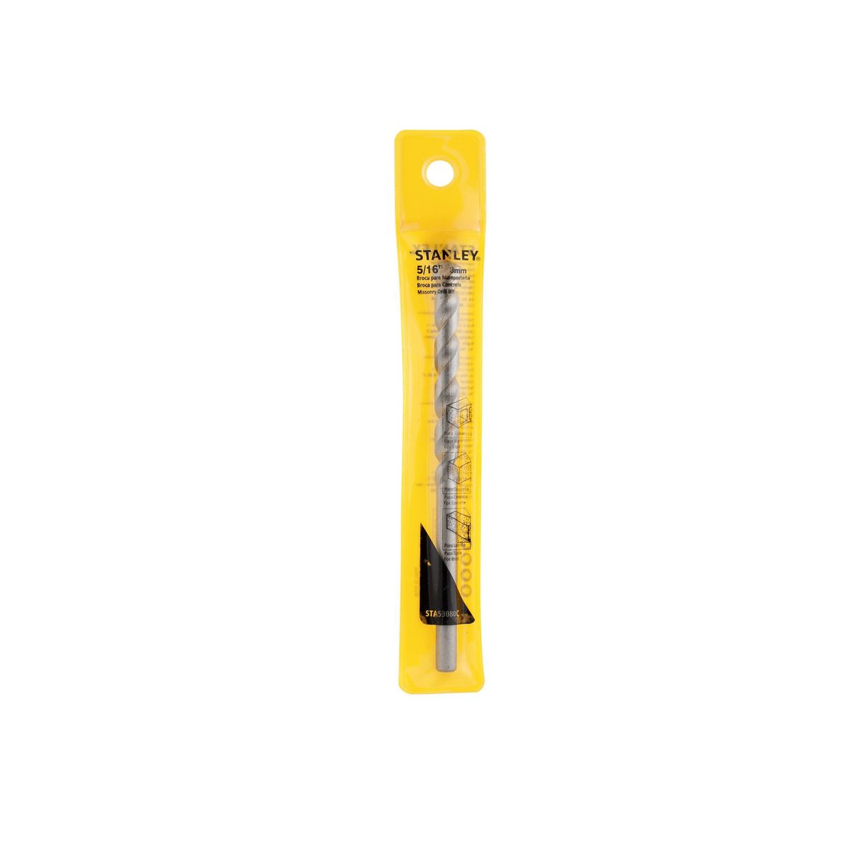 Broca para Concreto 0,8cm Cromado, marca Stanley - Foto 2