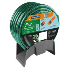 Mangueira de Jardim Flex c/Engate e Suporte 1/2" 20 Metros Tramontina