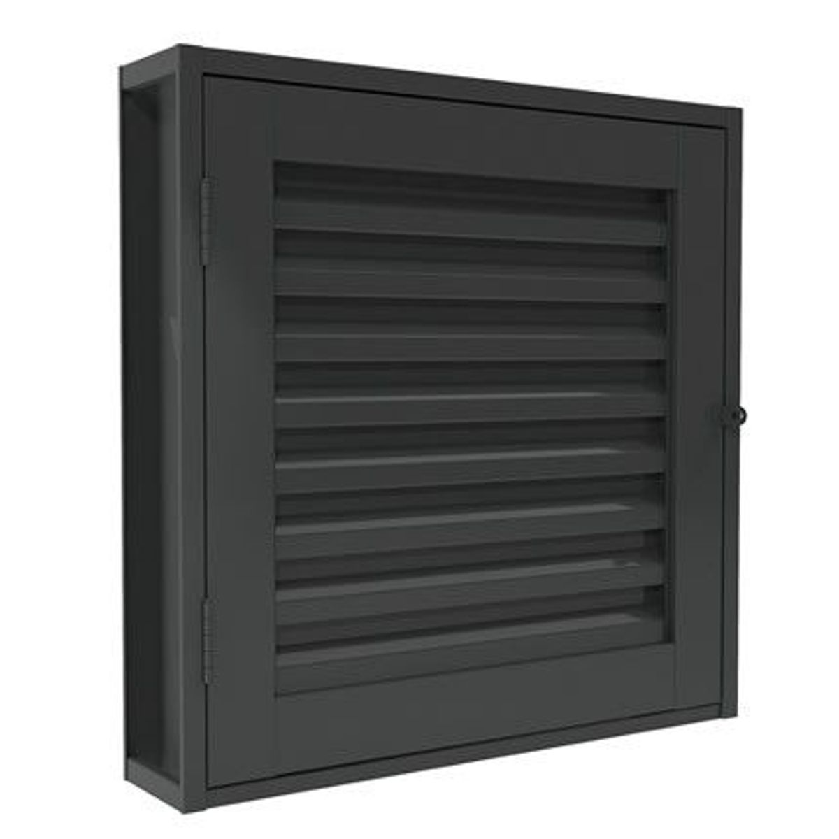 Portinhola Veneziana Aço Fundo Primer Cinza Esquerda 78x63x6cm Romex, marca Ramassol - Foto Principal
