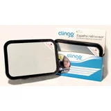 Espelho Retrovisor Retangular Square para Automóvel Preto