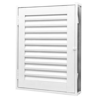 Portinhola Veneziana Ao Branco Direita 80x60x6cm Qualitysol