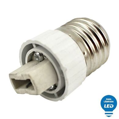 Soquete Adaptador de Lmpada LED de E27 para G9 Bivolt Branco