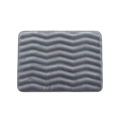 Tapete de Banheiro Zig Zag 43x61cm Grafite