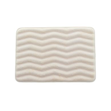 Tapete de Banheiro Zig Zag 43x5x61cm Bege