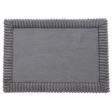 Tapete de Banheiro Borde 43x61cm Cinza