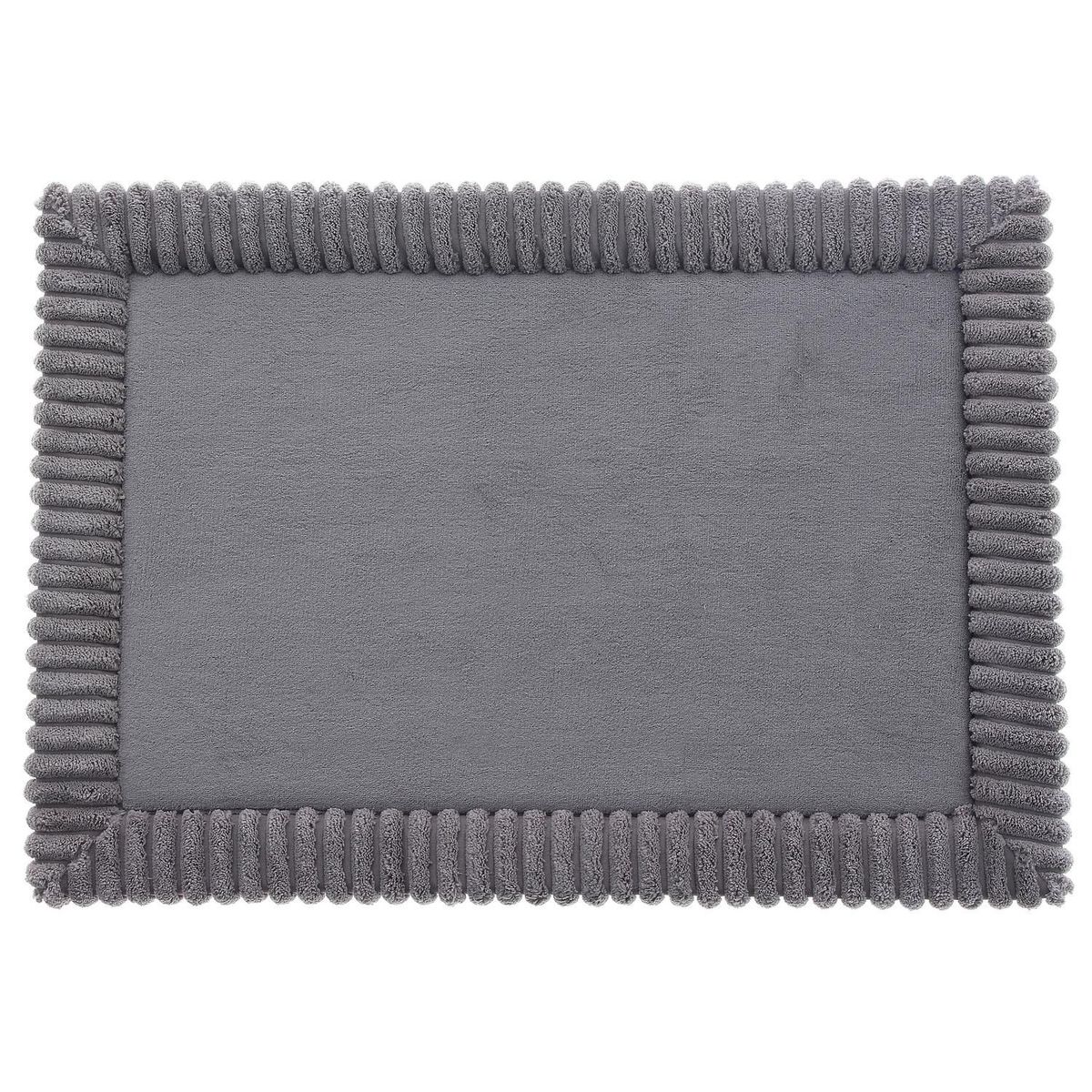 Tapete de Banheiro Borde 43x61cm Cinza, marca Just Home Collection - Foto Principal