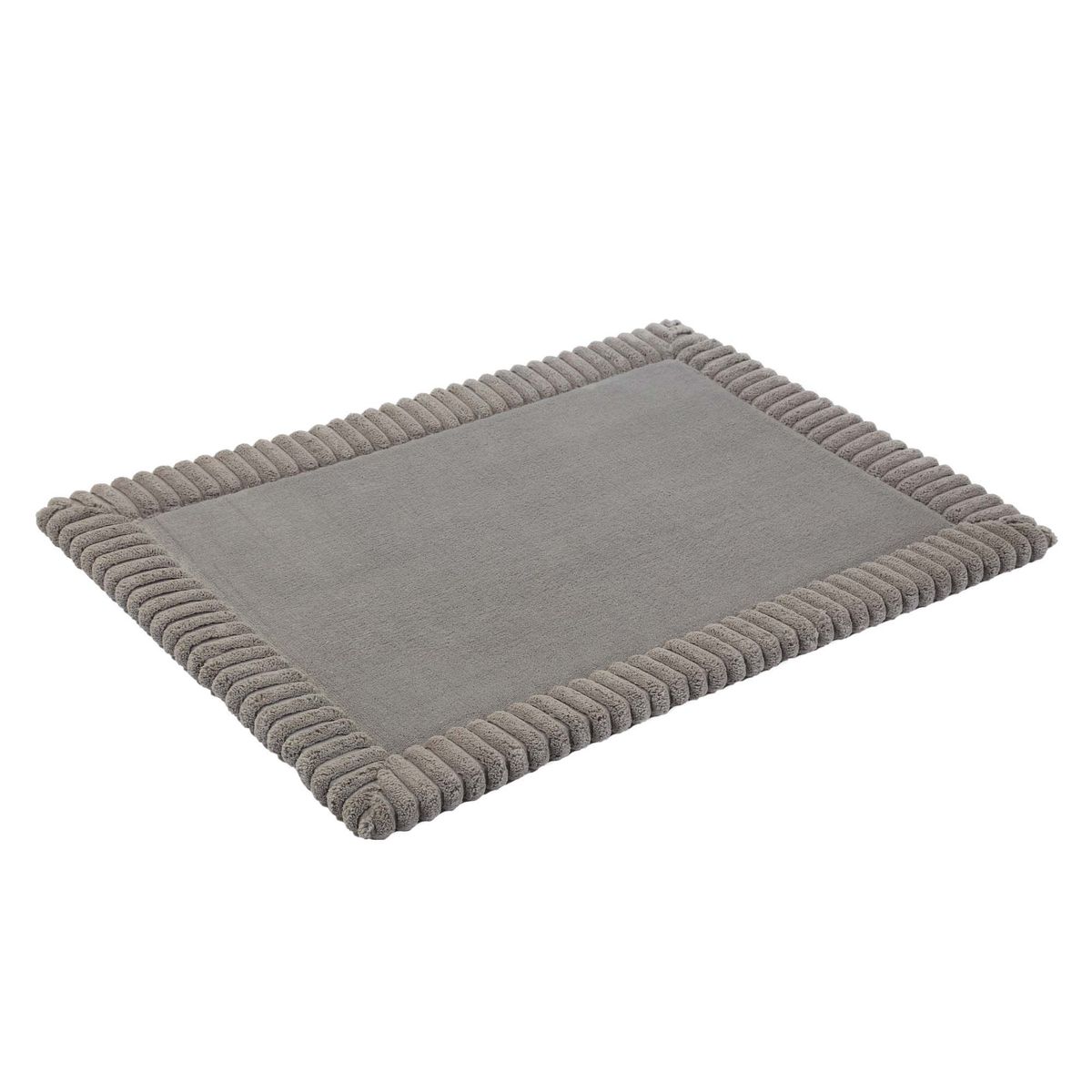 Tapete de Banheiro Borde 43x61cm Cinza, marca Just Home Collection - Foto 2