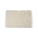 Tapete de Banheiro Peludo 50x80cm Branco