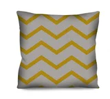 Almofada Linho 42x42cm Branco e Cinza