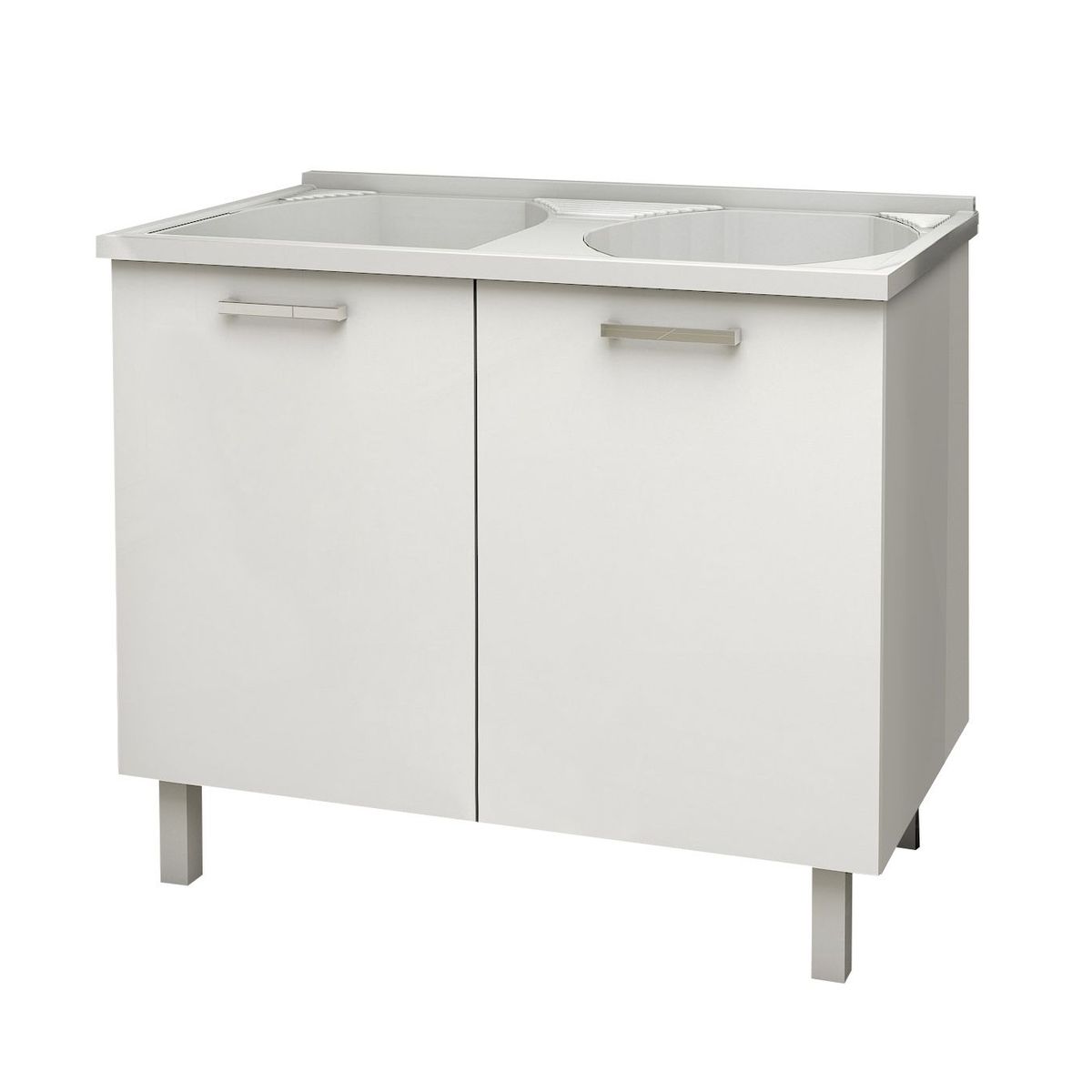 Gabinete Flat com Tanque Branco 89,3x95x54,5cm Cozimax, marca Cozimax - Foto Principal