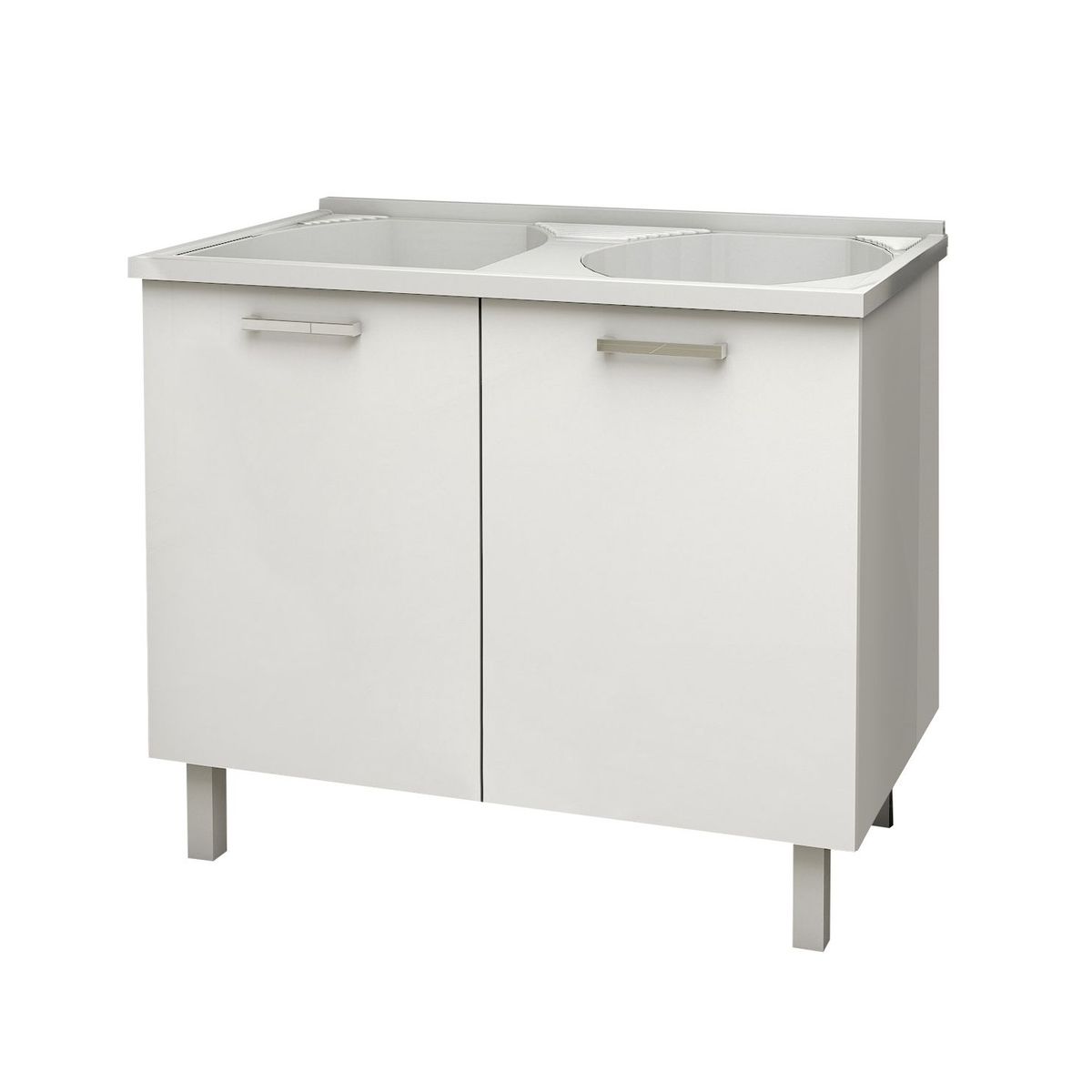 Gabinete Flat com Tanque Branco 89,3x95x54,5cm Cozimax, marca Cozimax - Foto Principal