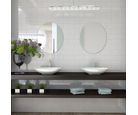 Revestimento Cerâmico Esmaltado 10 x 20cm Bisotado Ceral 1,04m² Branco