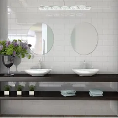 Revestimento Cerâmico Esmaltado 10 x 20cm Bisotado Ceral 1,04m² Branco