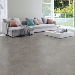 Piso Cerâmico Elemento Plus 62x62cm Caixa 2,32m² Cinza