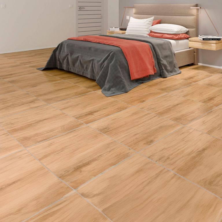 Piso Cerâmico Pavia Plus 62x62cm Caixa 2,32m² Marrom Holztek | Sodimac