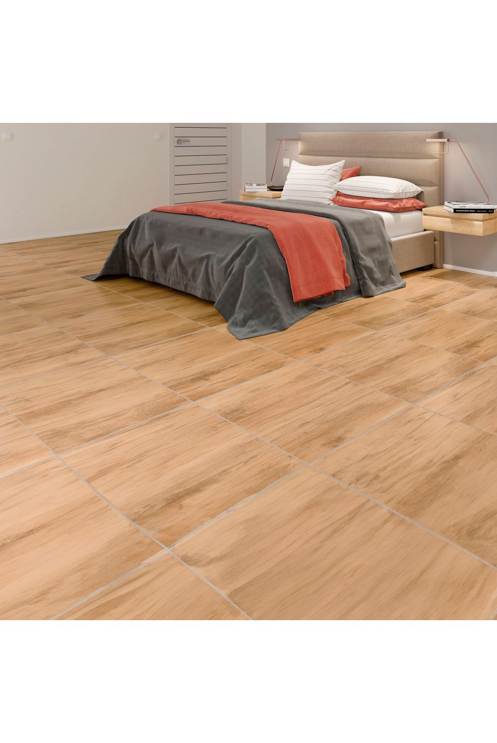 Piso Cerâmico Pavia Plus 62x62cm Caixa 2,32m² Marrom Holztek | Sodimac