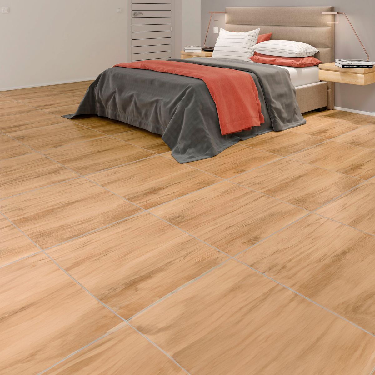 Piso Cerâmico Pavia Plus 62x62cm Caixa 2,32m² Marrom Holztek, marca Holztek - Foto Principal