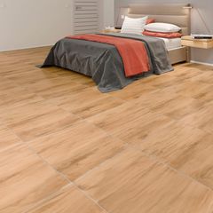 Piso Cerâmico Pavia Plus 62x62cm Caixa 2,32m² Marrom Holztek