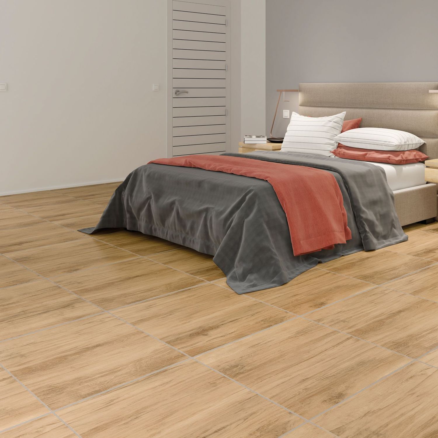 Piso Cerâmico Pavia Plus 62x62cm Caixa 2,32m² Marrom Holztek | Sodimac