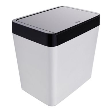 Lixeira 5L Branco e Preto
