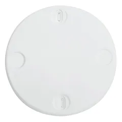 Placa Redonda Lux2 Branca 4"