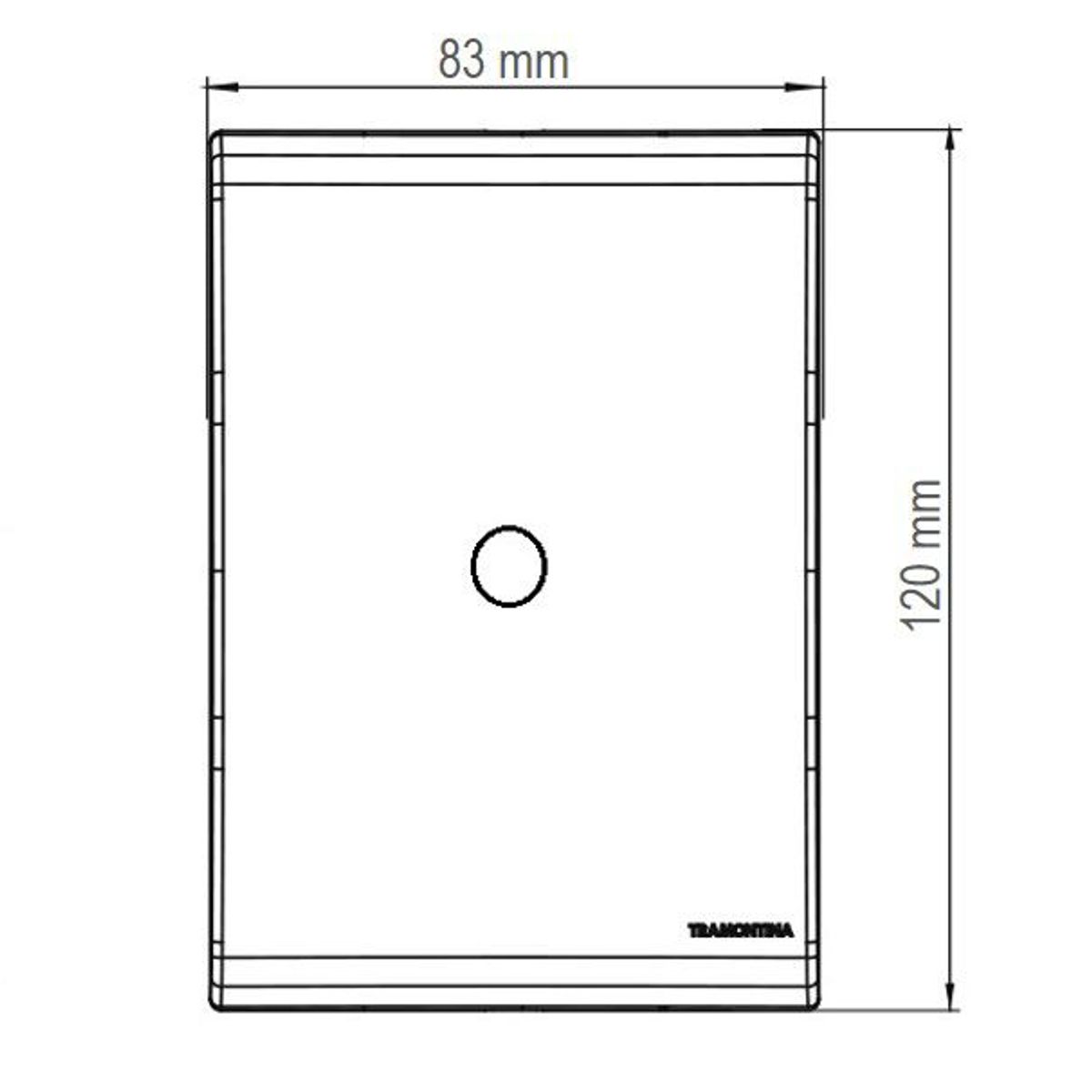 Placa Saída De Fio Liz Branca 4X2, marca Tramontina - Foto 2