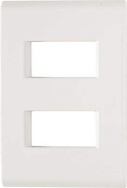 Placa Liz Branca 4X2 2 Postos
