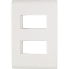 Placa Liz Branca 4X2 2 Postos