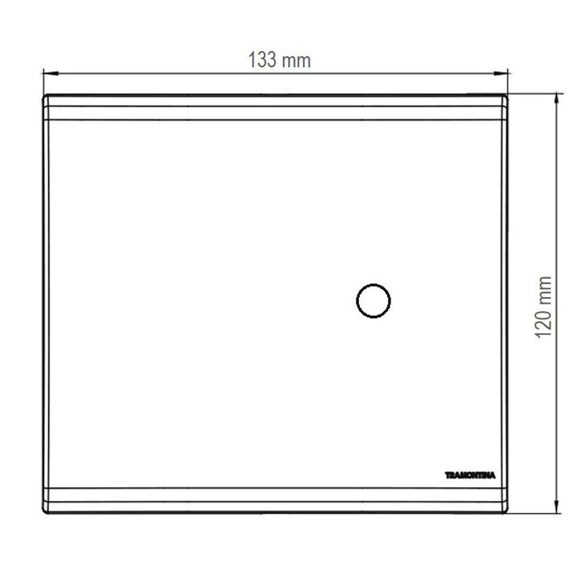 Placa Saída De Fio Liz Branca 4X4, marca Tramontina - Foto 2