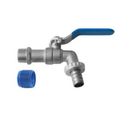 Torneira Jardim Com Adaptador Para Mangueira Esfera Com Alavanca 1/2" e 3/4" de Metal