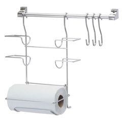Kit Organizador de Cozinha com Suporte Prata