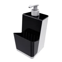 Dispenser para Detergente com Dosador 500ml Preto e Branco