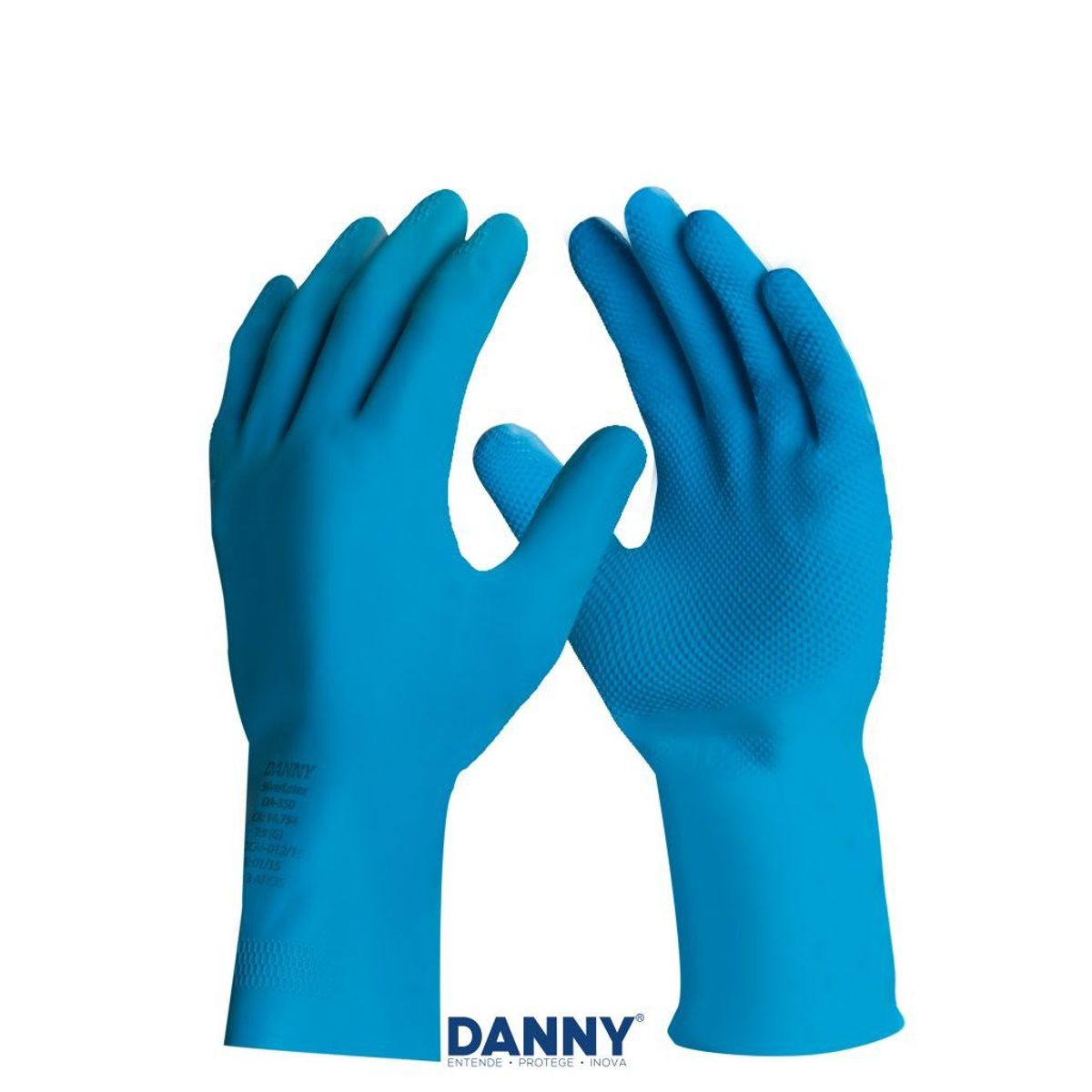 Luva Profissional Silver Látex Tamanho M para Limpeza, marca Danny - Foto Principal