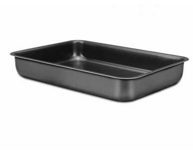 Assadeira n3 Antiaderente 33x22cm Preto Panelux