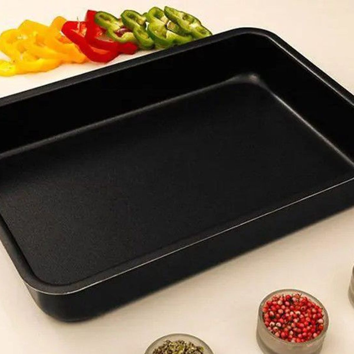 Assadeira n4 Antiaderente 38x26cm Preto, marca Panelux - Foto 2
