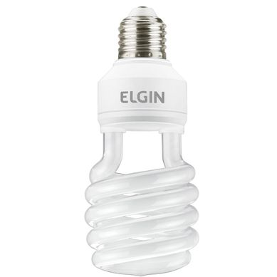 Lmpada Fluorescente Compacta Espiral E27 25W 220V Branco