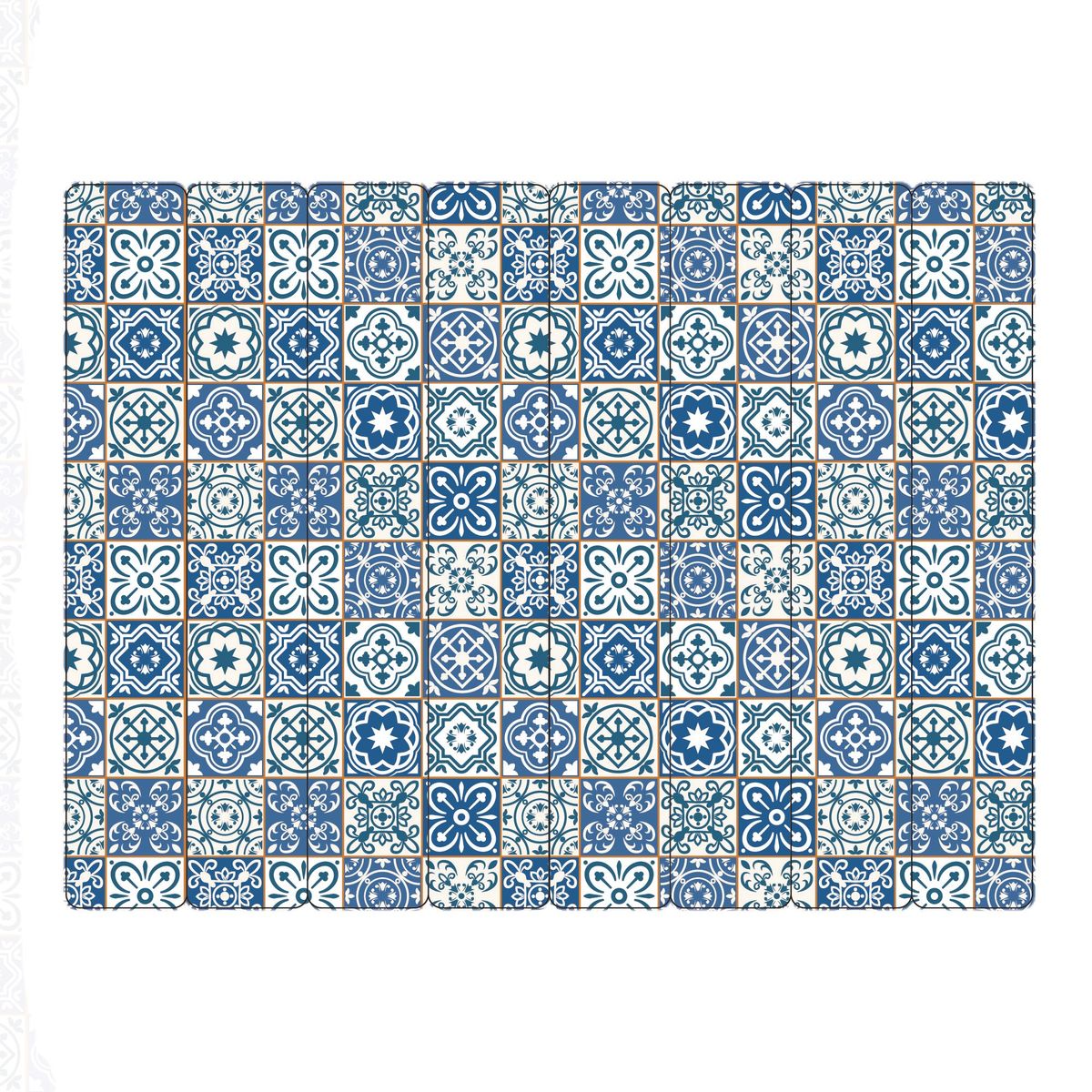 Jogo Americano Ladrilhos Azul e Branco, marca At.Home - Foto 2
