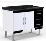Gabinete Pop Preto Fosco 116cm