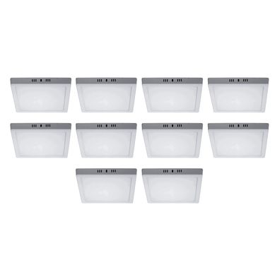 Combo com 2 Painis de Sobrepor LED Quadrado 18W 3000K Autovolt