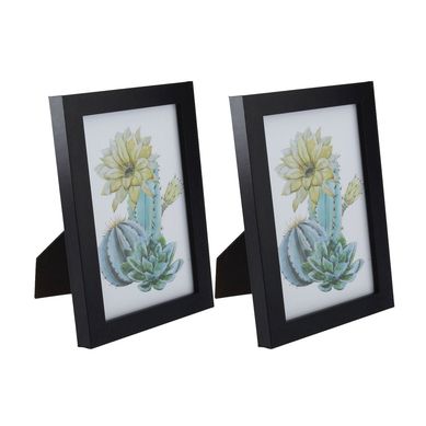 Kit 2 Porta Retratos Basic 10x15cm Preto Just Home Collection