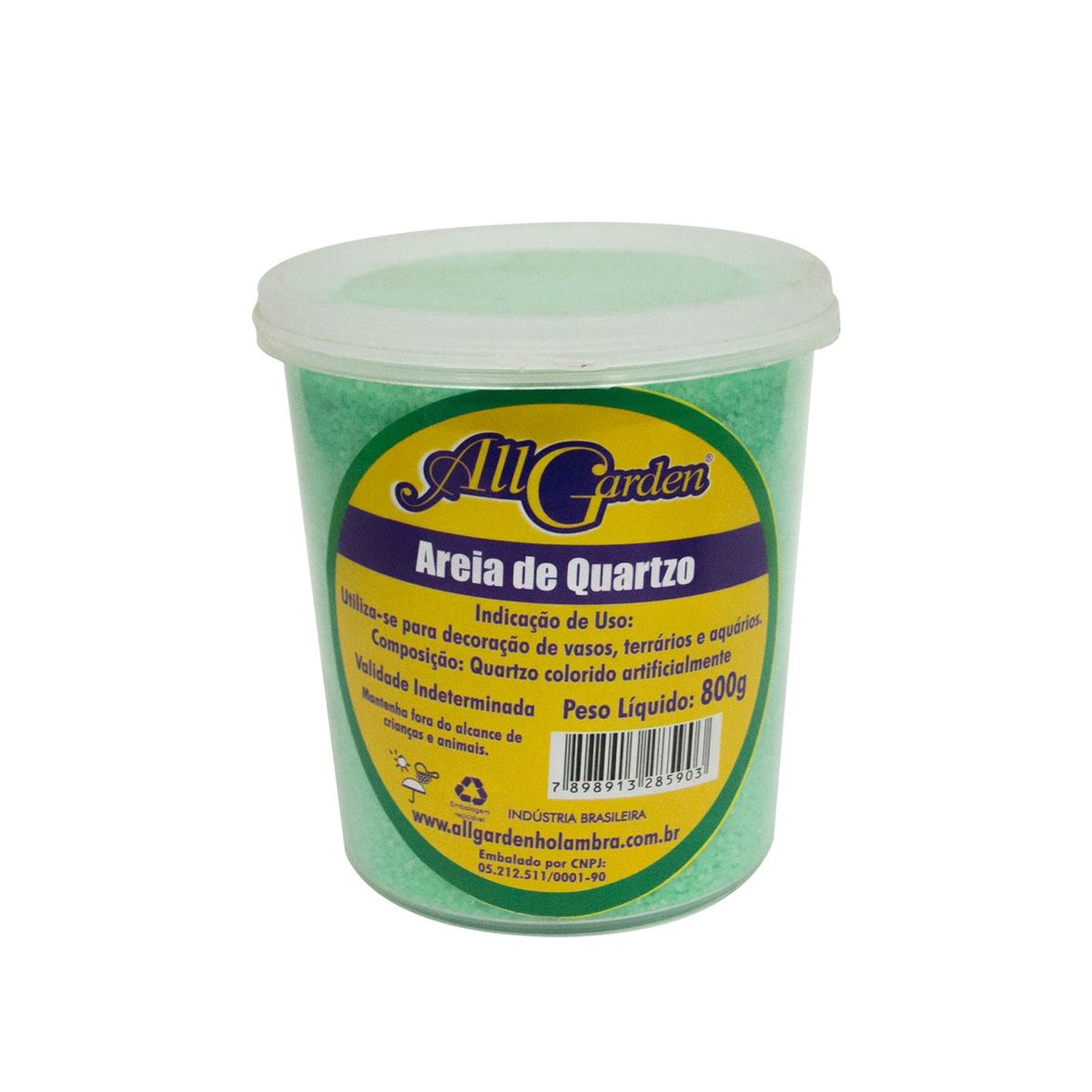 Areia de Quartzo 800g Verde, marca All Garden - Foto 2