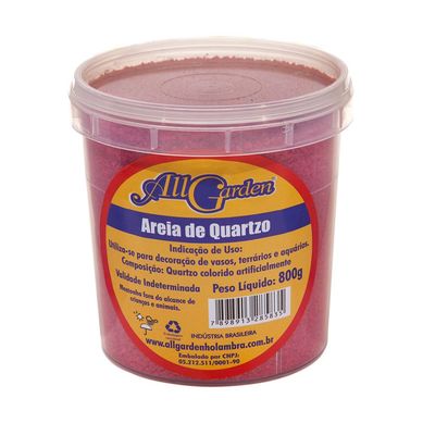 Areia de Quartzo 800g Vermelho