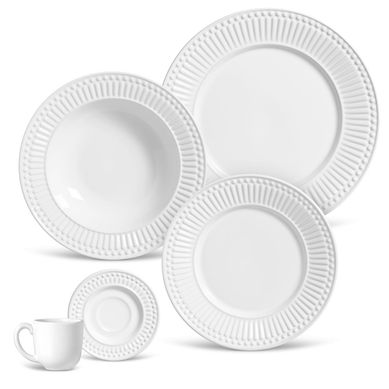 Aparelho de Jantar Roma 20 Peas Branco