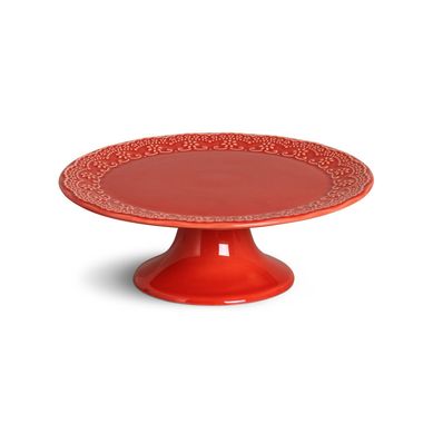 Prato De Bolo Madeleine Mdio Vermelho