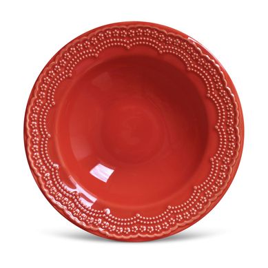 Prato Fundo 22cm Madeleine Vermelho