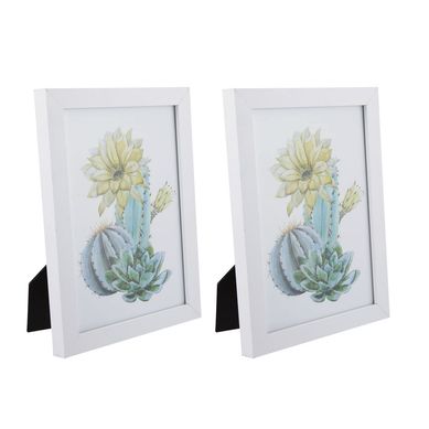Kit 2 Porta Retratos Basic 13x18cm Branco Just Home Collection