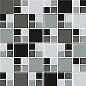 Pastilha de Vidro Tozeto 31x31cm Cinza